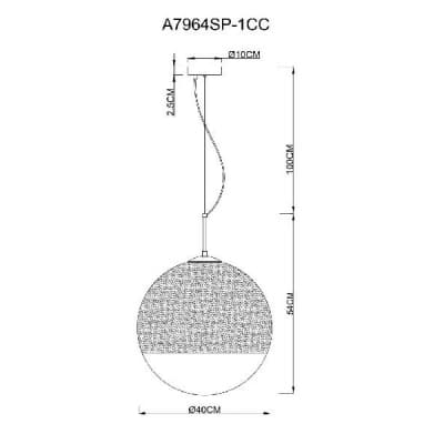 Подвесной светильник Artelamp Jupiter Chrome A7964SP-1CC