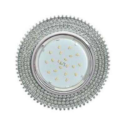 Встраиваемый светильник Ecola GX53 H4 5362 Glass хром/прозрачный FW53RGECB
