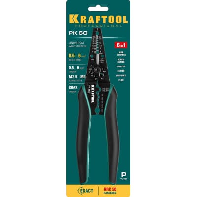 PK-60 стриппер многофункциональный, 0.5 - 6 мм2, KRAFTOOL 22658