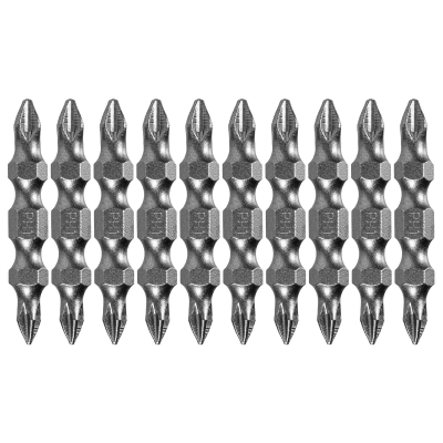 Бита двухсторонняя, PH2-PH1 х 45 мм, сталь S2, 10 шт. Denzel 11674