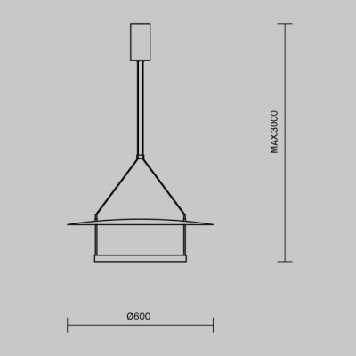 Подвесной светильник Maytoni Ambience MOD280PL-L30B3K