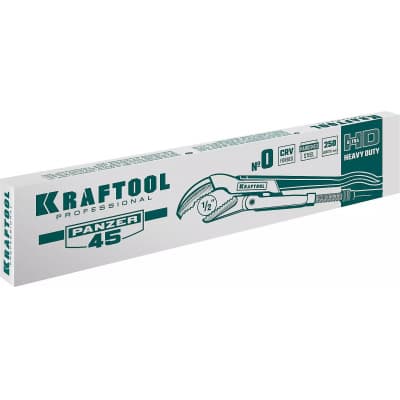 KRAFTOOL PANZER-45, №0, ключ трубный, изогнутые губки 2735-05_z02
