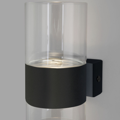 Настенный светильник Eurosvet Watford 40021/1 LED чёрный/прозрачный