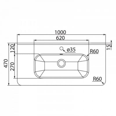 Тумба с раковиной IDDIS Brick 100 подвесная белая (BRI10W1i95K)