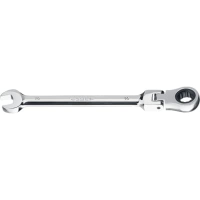 Комбинированный гаечный ключ ЗУБР трещоточный шарнирный 10 мм, 27101-10