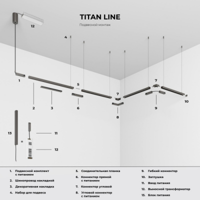 Подвесной комплект Elektrostandard Line Magnetic 85226/00