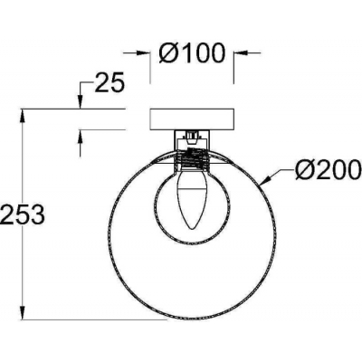Настенно-потолочный светильник Maytoni Basic form MOD521WL-01G3
