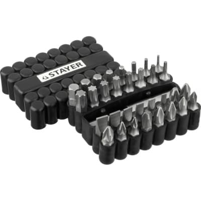Набор бит с адаптером STAYER 33 шт. 26085-H33