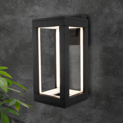 Настенный светильник уличный Elektrostandard Frame 1527 TECHNO LED черный