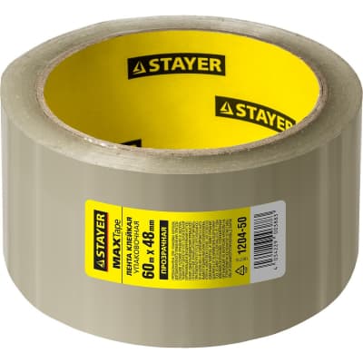 Упаковочная клейкая лента STAYER 48 мм х 60 м, 45 мкм 1204-50