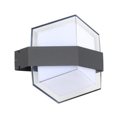Ландшафтный настенный светильник IP54 LED 4000K 12W 85-265V KAIMAS 358575 STREET NT21 000 темно-серый   NOVOTECH KAIMAS 358575