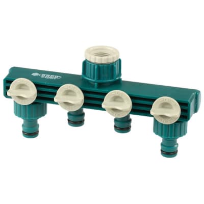 Распределитель (резьба внешняя-соединитель) Raco 1/2" х 3/4", четырехканальный, Original 4250-55258C