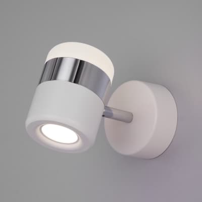 Настенный светильник Eurosvet Oskar 20165/1 LED хром/белый