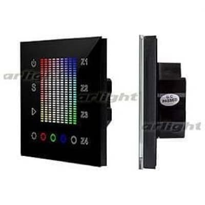 Сенсорный диммер Arlight Sens SR-2831AC-RF-IN Black (220V,RGB,4зоны) 020585