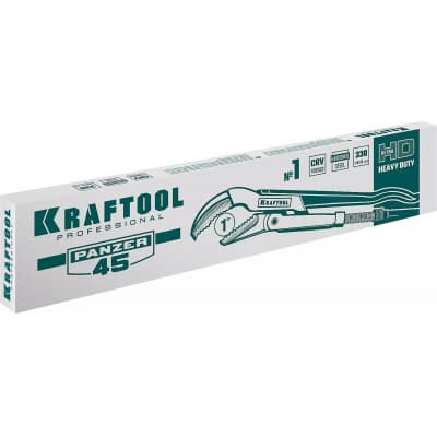 KRAFTOOL PANZER-45, №1, ключ трубный, изогнутые губки 2735-10_z02