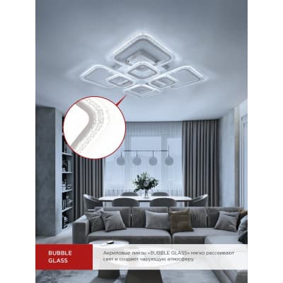 Светильник светодиодный IN HOME ELEGANT ARIS-W-BG 120Вт 230В 3000-6500K 8400Лм 590х590х115мм ПУ белый 4690612043272