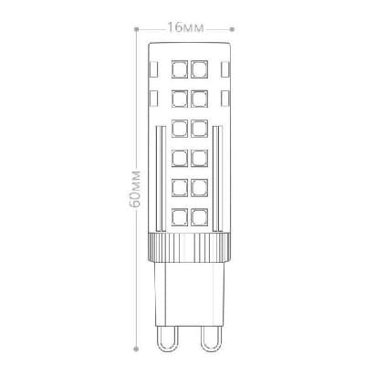 Лампа светодиодная FERON LB-433, JCD9 (капсульная), 7W 230V G9 4000К 25767
