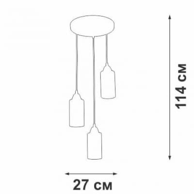 Подвесной светильник Vitaluce V3787-1/3S