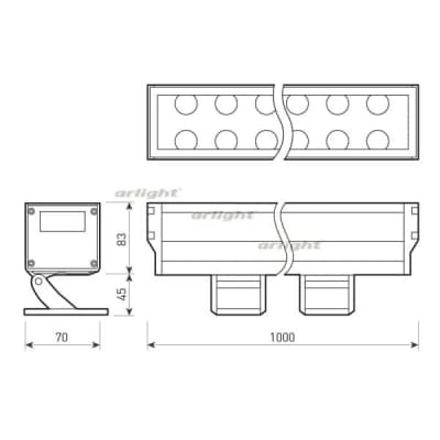 Прожектор уличный Arlight LINE WALLWASHER 023638