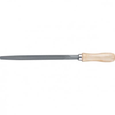 Напильник трехгранный, 200 мм, деревянная ручка Сибртех 16026