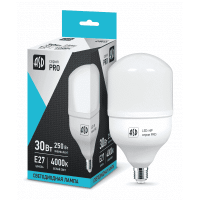 Лампа светодиодная ASD LED-HP-PRO 30Вт Е27 4000К 4690612006994