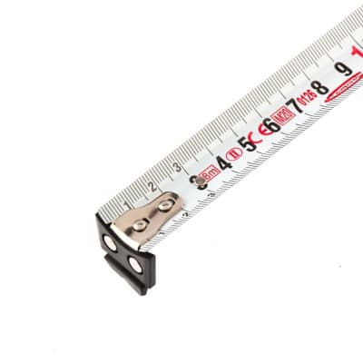 Рулетка Ergonomisch, 8 м x 25 мм, магнитный обрезиненный зацеп Gross 31104