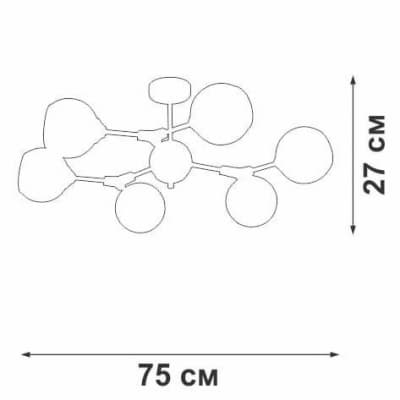 Потолочная люстра Vitaluce V4994-1/6PL