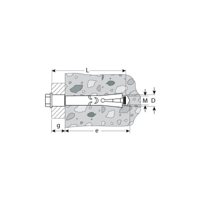 Болт анкерный с пластиковым кольцом ЗУБР 8х80 мм, 40 шт., желтопассивированный, 4-, 302312-08-080