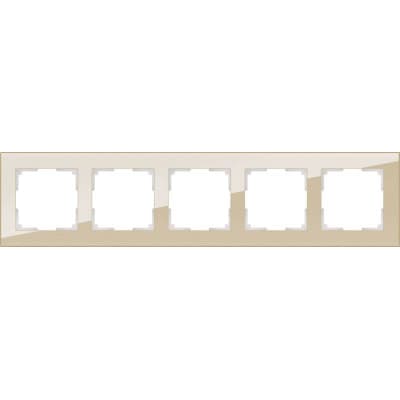 Рамка на 5 постов Werkel Favorit WL01-Frame-05 шампань 4690389122996
