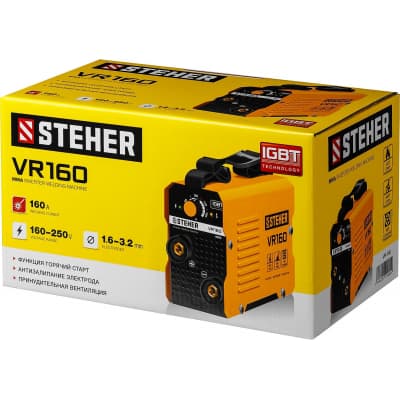 Сварочный аппарат инверторный, 160 А, STEHER VR-160