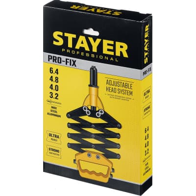 STAYER PRO-FIX заклепочник рычажно-складной 3115_z01