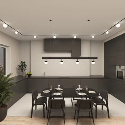 Трековый светильник Denkirs SMART MOON DK8055-BK
