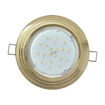 Встраиваемый светильник Ecola GX53 H4 9010 золото FG31H4ECB