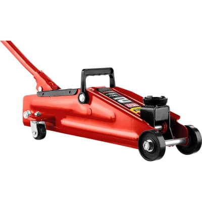 Домкрат гидравлический подкатной RED FORCE STAYER 2т, 130-350 мм 43153-2