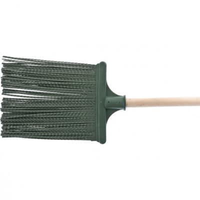 Метла полипропиленовая, 230 х 250 х 1490 мм, плоская, деревянный черенок, Россия, Сибртех 63228