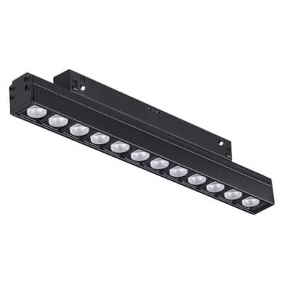 Трековый светильник для низков. шинопровода IP20 LED 4000K 12W 48V FLUM 358418 SHINO NT20 027 черн