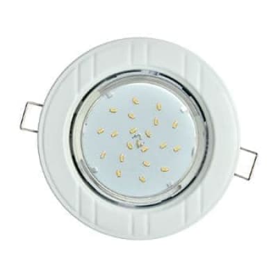 Встраиваемый светильник Ecola GX53 H4 9011 белый FW51H4ECB