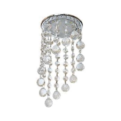Встраиваемый светильник Ecola GX53 H4 5344 Glass хром/прозрачный FA53RVECB