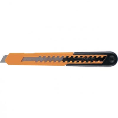 Нож, 9 мм, выдвижное лезвие, пластиковый усиленный корпус Sparta 78906