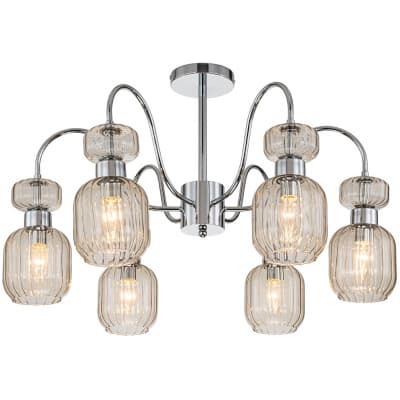 Потолочная люстра Escada Gloss 1141/6PL Chrome/Beige