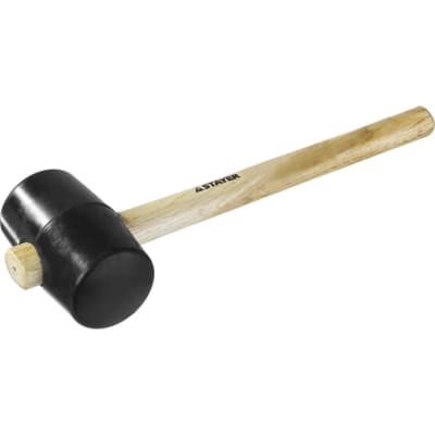 Киянка резиновая черная с деревянной ручкой STAYER 680 г 20505-75