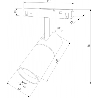 Трековый светильник Elektrostandard Slim Magnetic 85524/01