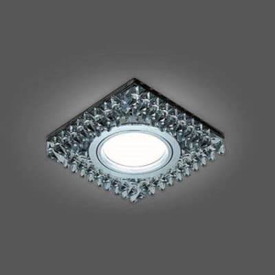 Встраиваемый светильник Gauss Backlight BL032 черный кристалл/хром GU5.3 Led 4100K