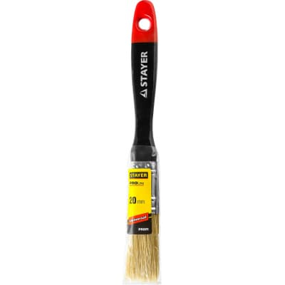 Кисть плоская STAYER 20 мм, 3/4", щетина натуральная светлая UNIVERSAL-PROFI 0104-020