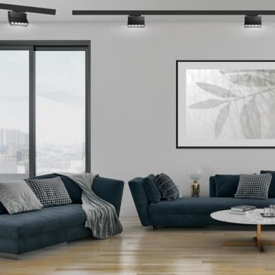рехфазный трековый свтильник IP33 LED 4000К 25W 110-265V EOS 358326 PORT NT19 047 черный Т