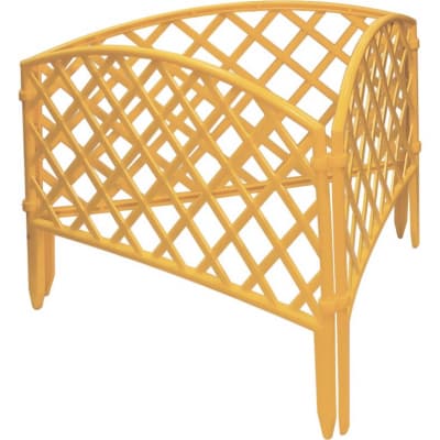 Забор декоративный Сетка, 24 х 320 см, желтый, Россия, Palisad 65001
