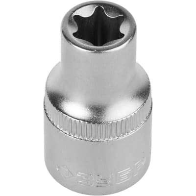 Торцовая головка ЗУБР 1/2", E11, Cr-V сталь, хромированная 27719-11