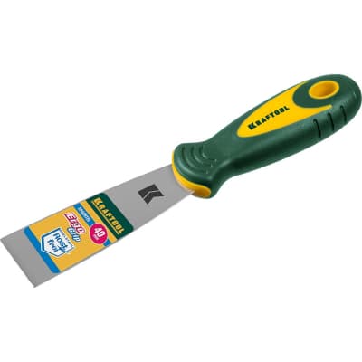 Шпательная лопатка KRAFTOOL 40 мм, нержавеющее полотно, двухкомпонентная рукоятка, 10035-040