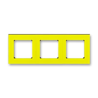 Рамка 3 поста ABB EPJ Levit жёлтый / дымчатый чёрный 2CHH015030A6064
