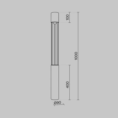 Наземный светильник Maytoni Mill O427FL-L12GF3K